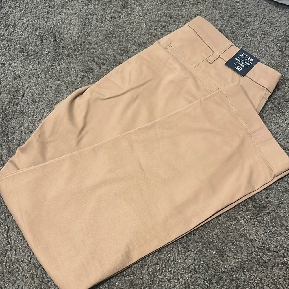 Crew high rise chino pants